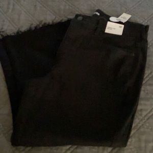 Express Cropped flare high rise jeans